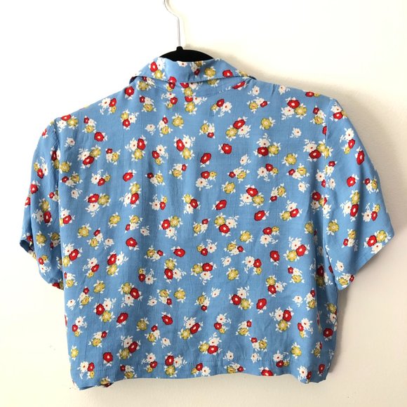 Faithfull The Brand | Uma Shirt Blue Jasmine Floral Print Size S - Picture 6 of 9